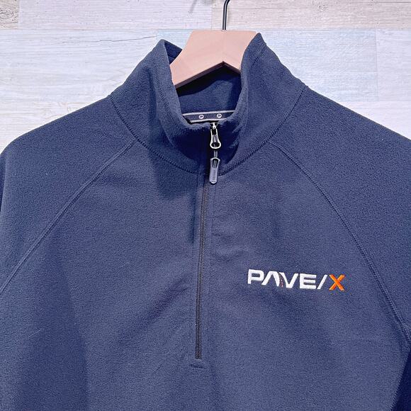 PAVE/X x MARMOT Half Zip Rocklin Fleece Pullover Black Lightweight Womens XL - Picture 2 of 7